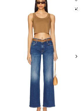 NWT MOTHER Denim Mid-Rise Maven Sneak Over The Top *29*